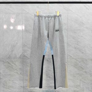 Men's fashion Casual Hip hop Sport Jogging Tracksuits Joining together splash-ink letter Print Sweatpants Streetwear Pants