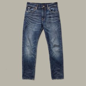 Мужские джинсы 511xx-0009C Красный торнадо хорошего качества промытые тонкие джинсовые штаны 100% хлопок тяжелый джинсы 16 унций 230414