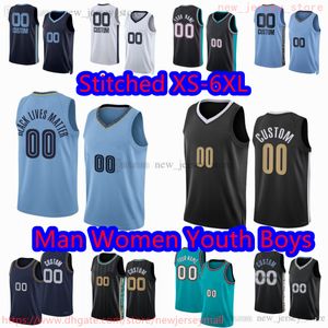 Custom S-6XL New Basketball 12 Ja Morant Jersey Stitched 13 Jaren Jackson Jr. 23 Derrick Rose 36 Marcus Smart Desmond Bane Luke Kennard Brandon Clarke Williams Jerseys