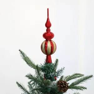 Juldekorationer Xmas Tree Topper Holiday Decoration Sparkling Glittery för festlig festdekor Anti-slip