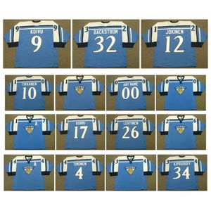 Sl esa tikkanen 1998 Team Finland Hockey Jersey Jari Kurri Miikka Kiprufoff Mikko Olli Jokinen Saku Koivu Teemu Selanne Teppo Numminen