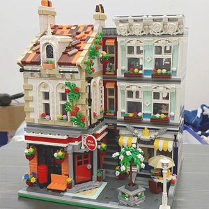 Blocks Modular Building 10198 Brick Square Post Office Compatible MOC 22101 Bricks Educational Toy Birthday Gifts 231114