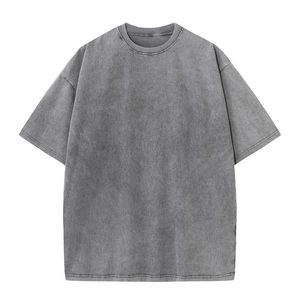 メンズTシャツ卸売280GSMヘビーウェイトTシャツメンヒップホップビンテージ洗浄特大ストリートウェア100コットン2023 Tシャツ230414