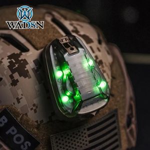 Lanternas Tochas WADSN HEL STAR 6 GEN3 Airsoft Sport Capacete Luz Azul Verde Vermelho IR Strobe À Prova D 'Água Ao Ar Livre Sobrevivência Sinal de Segurança Flash LAMP 231114