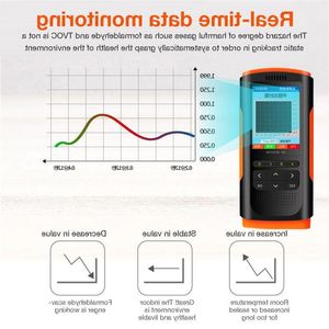 Freeshipping LCD Digital CO2 Air Monitor Portable Formaldehyd Detektor gazowy Detektor dwutlenku węgla TVOC HCHO PM25 ME NQXO