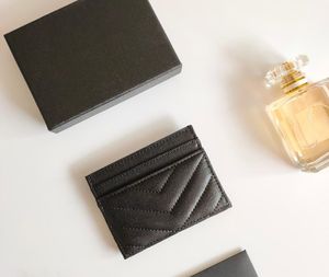 Luxury Fashion Business Card Holder Caviar Women's Mini Wallet Colorful Genuine Leather Eggstone Luxury Black Box Wallet 01