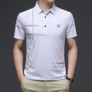 Męskie polo Summer Męskie koszulę polo-polo z krótkim rękawem T-shirt Męska koszula Business Casual Polo Shirt 230414