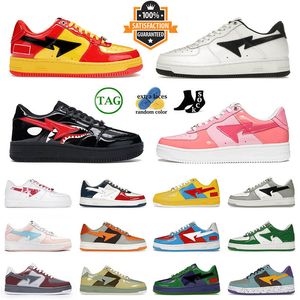 2024 Designer Flat Casual Shoes For Men Women Jjjjound Skate Low SK8 STA MENS Women ABC Camo Pink Plate-Forme Patent Leather Mens Dhgate Trainers Sneakers