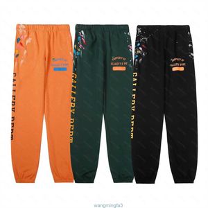 Galerias masculinas DEPT de la Calças Designer Sweatpants Imprimir Esporte Retro Calça Solta High Street Corredores Casal Calças Hip Hop Streetwear 215 WDS