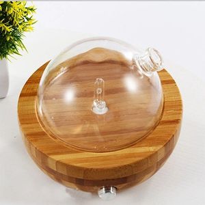 FreeShipping Air Humidifier Natural Bamboo Glass Essential Oil Nebulizer Aromatherapy Diffuser Humidifier Apslb