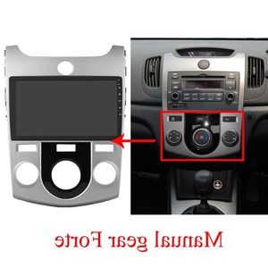 Freeshipping Android 81 Radio Multimedia Player dla Kia Forte Cerato 2008-2013 z CAR DVD GPS Player i Wsparcie nawigacyjne Blue WSRR