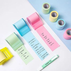 Tape Dispenser Formula Fluorescent Paper Sticker Memo Pad Sticky Notes Kawaii Korea Stationery Can Tear Gift For Kid