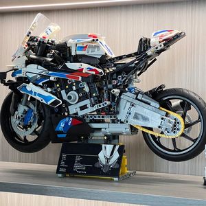 ブロック1920 PCSテクニカル互換42130オートバイM 1000RRレーシングカービルディングバイクモデル車両MOCブリックおもちゃギフト231114