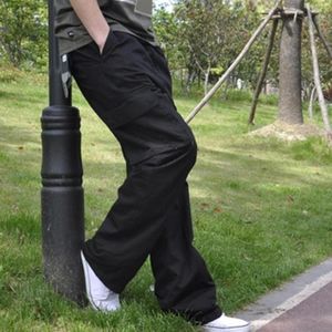 Men's Jeans Baggy Trousers Breathable Men Pants Zipper Relaxed Fit High Waist Dressing