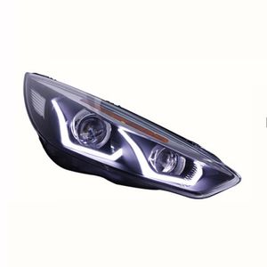 Für Ford Focus 15-18 Scheinwerfer Montage LED Tagfahrlicht Dynamische Streamer Blinker Dual Beam Objektiv Xenon lampe Auto Zubehör