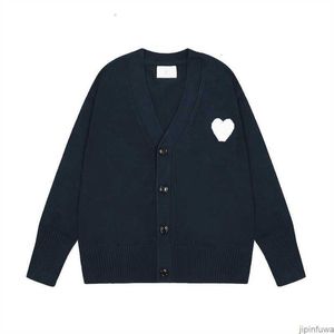 Designer Amis Unisex AM I Paris Sweater Amiparis Cardigan Sweat France Fashion Knit Jumper Love A-line Small Red Heart Coeur Sweatshirt S-xl VQIR