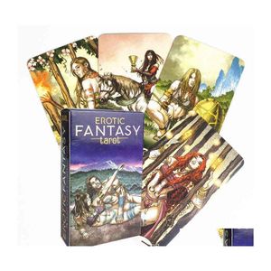 Greeting Cards Erotic Fantasy Tarot English Version Card Deck Table Pdf Guidebook Board Games Oracle Divination Fate Game X1106 Drop Dhvcn