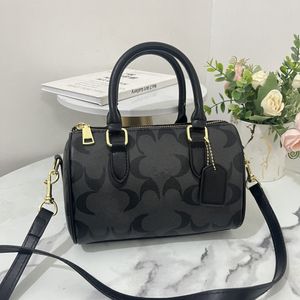 Totes designer co Dempsey Mini Speedy new diagonal straddle women's bag printed fabric one shoulder fashionable commuting old flower Tote Bag