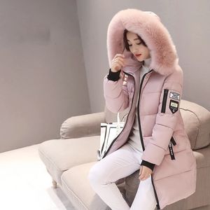 Womens Down Parkas Winter Women Parka Coats Long Cotton Casual Fur Hooded Jackets Thick Warm Slimfit Jacket Female Overcoat Clothing 231114