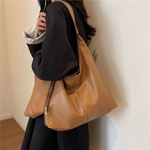 Abendtaschen 2 Teile/satz Vintage Hobo Unterarm Schulter Für Frauen 2023 Trend Designer PU Leder Große Kapazität Damen Handtaschen