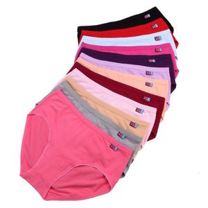 Kvinnors trosor 5st/Lot Lady Panties Women Underwear Plus Size 100% Cotton Fiber Briefs 230414