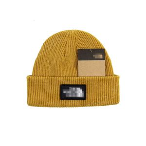 North Beanie Designer Faced Top Quality Hat Wool Hat Men's Cold Hat Tide Brand Knitted Hat Women's Pullover Hat Autumn And Winter New Hat Solid Color
