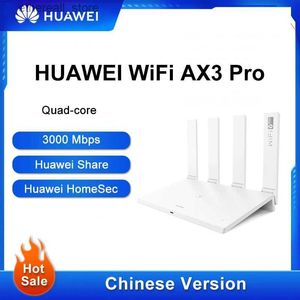 Roteadores Versão Chinesa WiFi Router AX3 Pro Dual-Core Amplificador Roteador Sem Fio 2.4 5G WiFi 6 + 3000Mbps NFC Repetidor Wi-Fi Q231114
