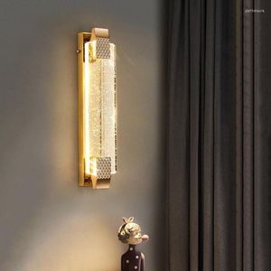 Wall Lamps Luxury Villa Living Room Bubble Crystal Lamp Postmodern Bedroom Bedside Light TV Background LED Aisle Sconces