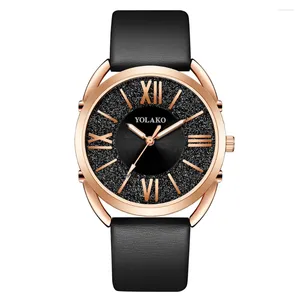 Wristwatches Luxury Women Wristwatch Bracelet Fashion Casual Quartz Watch Clock Female Leather Watches Rome Mark Relogio Feminino Gift