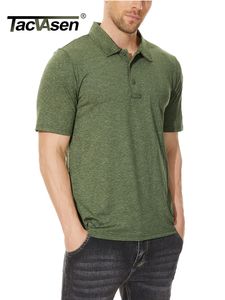 Męskie polo tacvasen Summer Lightweight Szybki suchy koszulka Męso że wilgoć z krótkim rękawem T-shirty Polos koszulki Zespół Koszulki Topy 230414