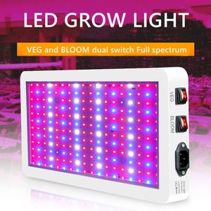 1000 W LED-Wachstumslichter SMD 2835 LEDs Vollspektrum-Wachstumslichter für hydroponische Pflanzen im Innenbereich Gemüseblüte Gewächshaus-Wachstumslampen Gartenbau-Setzlinge