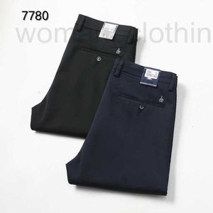 Men's Pants Designer Autumn and Winter Light Luxury Four Sides Elastic High end Casual Pants Men's Straight Tube Business Loose Fit Fashion Handsome Trendy Men's Pants