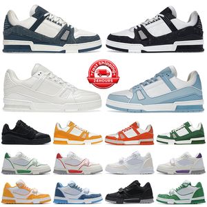 Designer trainer men women shoes sneakers low Black White Baby Blue Orange Green Tour Yellow Pink Brown Grey mens tennis platform outdoor trainers