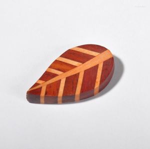 Chopsticks Japanese Style Wood Stand Holder Leaf Shape Rest Rack Art Craft SN4479