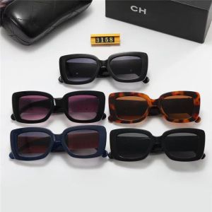 A112 N Cat Eye Eyewear Special UV 400 Protection Letters Big Leg Double Beam Frame Outdoor Design High Alloy Women Solglasögon 3158