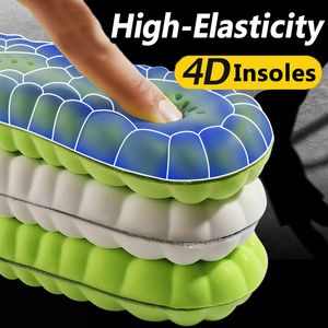 Acessórios para peças de sapatos 4D Insoles de esporte de látex super macios Super macios Elasticity Alticity