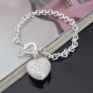 Charm Bracelets Promotion Sale Chains & Link Bangles Men's Jewelry Pulsera Romantic Heart Bracelet For Women