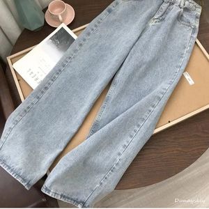 Damskie dżinsy streetwear high talia damskie dżinsy dżinsy kobiety dziewczęta kobiety szerokie nogi spodnie spodnie Kobieta Jean Femme Denim Bagge mama dżinsy 230413