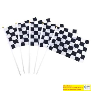MOTORCYCLE CHOCKERED FLAG RACING SIGNAL Flags Banners Polyester Race Pennant and Banners