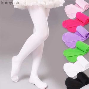Kids Socks Girls Ballet Dance Pantyhose Children A Thin Section Fashion Velvet Tights Baby Solid Black White Stockings For 0-9Y KidsL231114