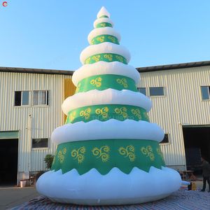 10mH 33ft with blower Free Door Ship Outdoor Activities commercial LED lighting giant inflatable Christmas Tree Air Balloon Model