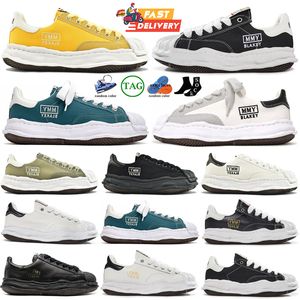 MIHARA YASUHIRO Designer Canvas Schuhe Männer Frauen Zehenkappe MMY Blakey Schwarz Weiß Männer Frauen Low Cut für Shell Skate Sneakers