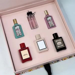 Set di profumi da donna Bloom Flora Spray Colonia 5ML * 6 pezzi Completo 6 in 1 con scatola Fragranza piacevole naturale di lunga durata femminile EDP Profumo affascinante da donna per regalo all'ingrosso