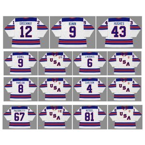 SJ Eichel 2014 Team USA Hockey Trikot Patrick Kane Jack Joe Pavelski John Carlson Greenway Kunin Luke Hughes Max Pacioretty