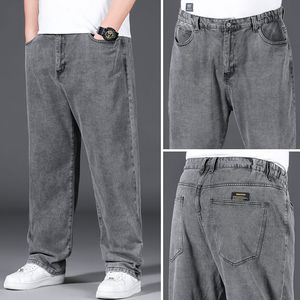 Mäns jeans mode smala breda jeans för män plus storlek jeans överdimensionerade byxor last baggy 10x l streetwear lösa mäns jeans man arbetar byxor 230414