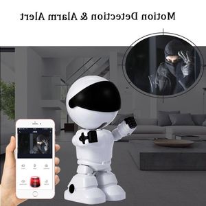 Freeshipping Baby Monitor 1080P HD Wireless Smart Baby Camera WiFi IP ROBOT Telecamera Audio Video Record Sorveglianza Telecamera di sicurezza domestica Nirv