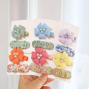 Accessori per capelli Clip stile principessa Spilli per bambine Piccoli fiori Impugnature per bambini Barrette Copricapo