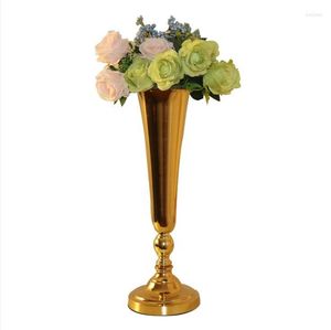 Party Dekoration Moderne High-End Hohe Mittelstück Gold Vasen Blumenständer Für Mittelstücke Hochzeit Senyu1621