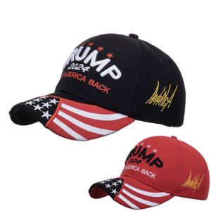 Red Black Embroidery Trump Hat 2024 Keep America Back Donale Trump Baseball Peaked Cap Adults Sports Hats