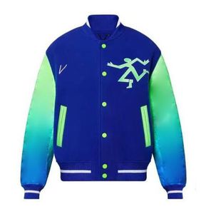 Giacche da uomo Marchio di moda Giacca da donna da uomo L Vintage Manica lunga allentata Verde Baseball Uomo Hip Hop Autunno Varsity Casual bomber caldo abbigliamento 55